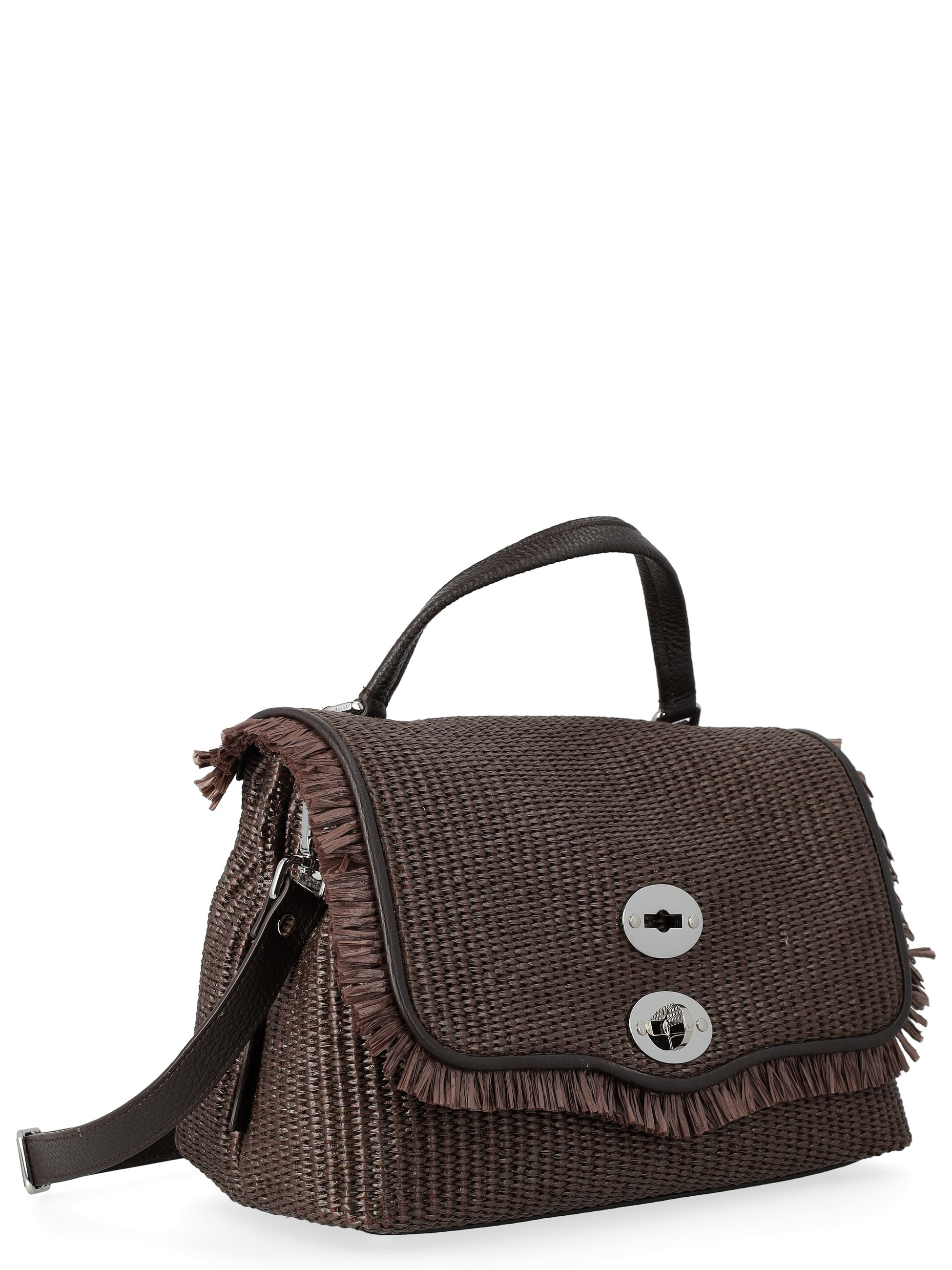 Borsa Zanellato Postina Small in vimini marrone